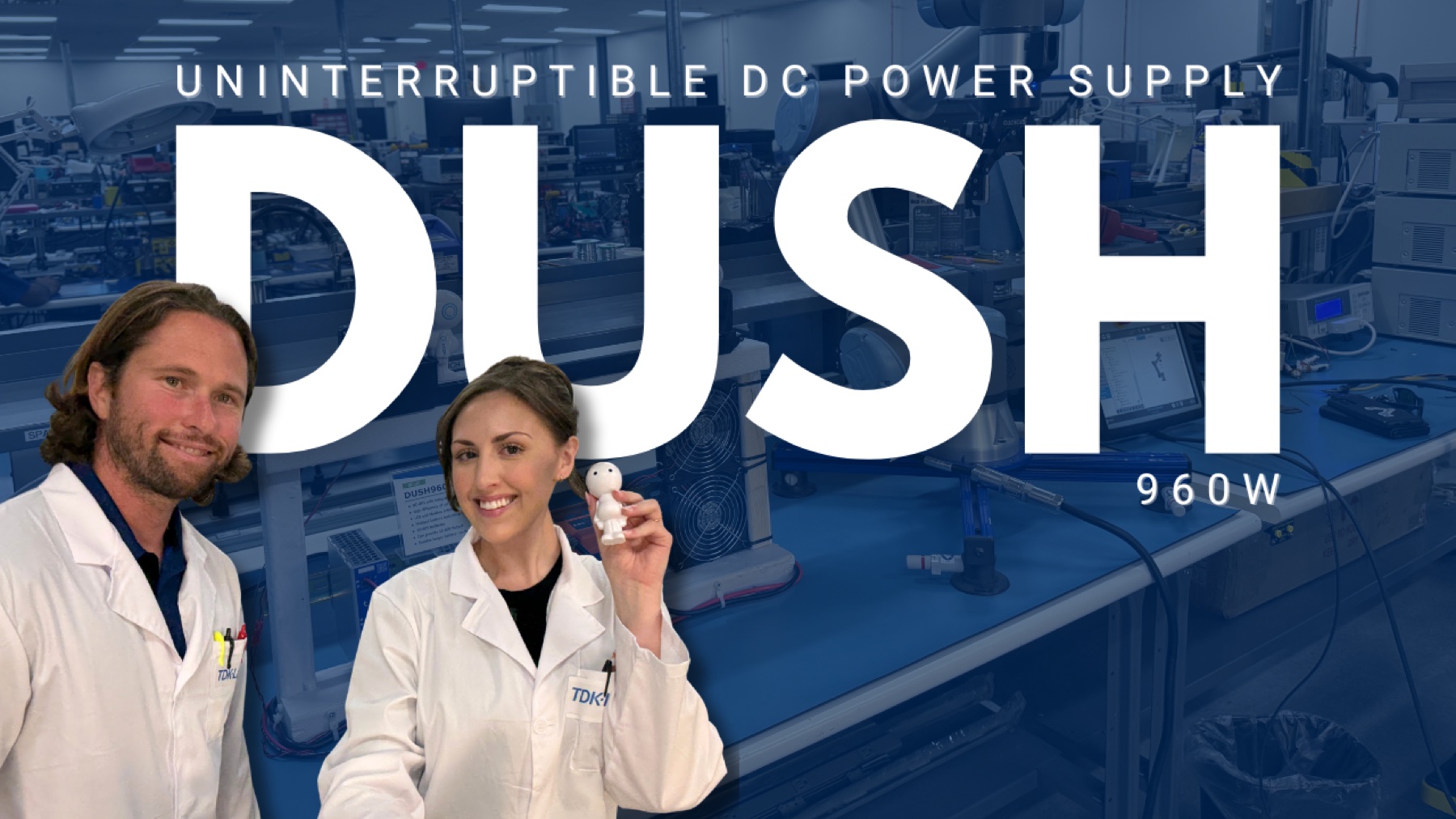 Campaign graphic for an industrial uninterruptible DC power supply
